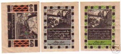 3 Banknoten Notgeld Gemeinde Golling Österreich 1920