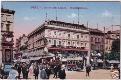 18165 Ak Berlin Unter den Linden Victoria Café um 1910