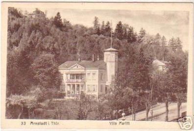 18392 Ak Arnstadt in Thüringen Villa Marlitt um 1920