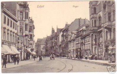 18375 Ak Erfurt Anger mit Geschäften um 1910