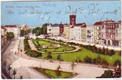 18337 Ak Cottbus Kaiser Wilhelm Platz 1912