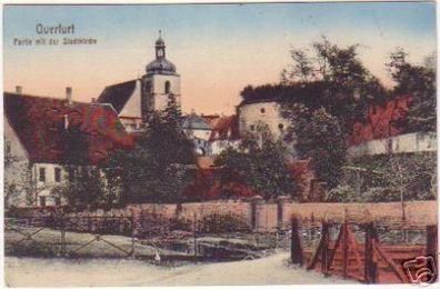 18528 Ak Querfurt Partie mit der Stadtkirche 1921