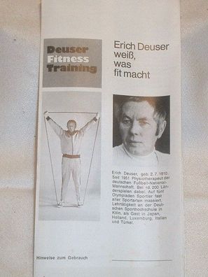 Erich Deuser weiß, was fit macht