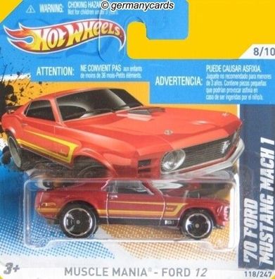 Spielzeugauto Hot Wheels 2012* Ford Mustang Mach 1 1970