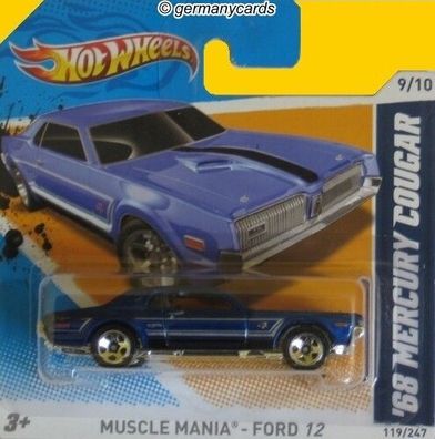 Spielzeugauto Hot Wheels 2012* Ford Mercury Cougar 1968