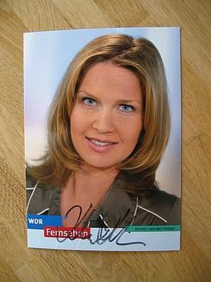 WDR Fernsehmoderatorin Kerstin von der Linden - handsigniertes Autogramm!!!