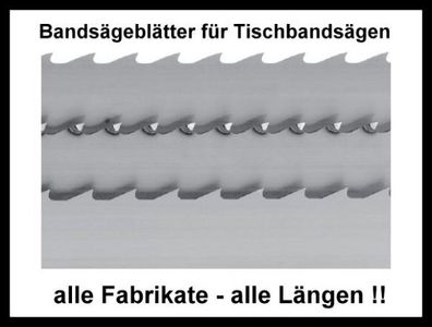 Scheppach HBS 32 Vario - 3 Stück MIX Sägeband 2100x0,65mm 6,10,16 Bandsägeblatt Ho