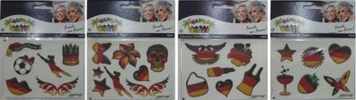 Colourface - "Deutschland" - 6 Sticker/ Bogen