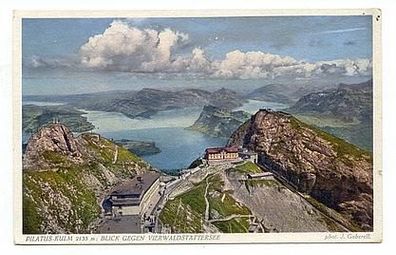 Schweiz 1960er Jahre - Pilatus-Kulm 2133 m, AK 1130 Ansichtskarte Postkarte