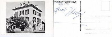 Schweiz 1950er Jahre Territet-Montreux Hotel Zaninetta AK 247 Ansichtskarte Postkarte