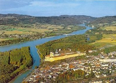 Österreich 1984 - Stift Melk Luftaufnahme, AK 598 Ansichtskarte Postkarte