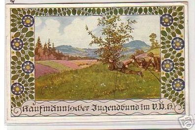 16955 Ak Kaufmännischer Jugendbund im V.D.H. um 1920