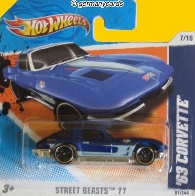 Spielzeugauto Hot Wheels 2011* Chevrolet Corvette 1963