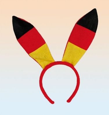 Haarreifen "Bunny" Deutschlandfarben
