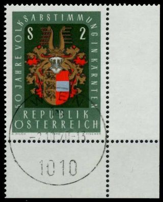 Österreich 1970 Nr 1343 zentrisch gestempelt ECKE-URE X7F3572