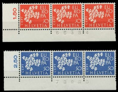 Schweiz 1961 Nr 736-737 postfrisch ECKE-OLI X84E1B6