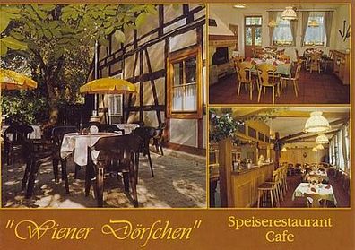Brandenburg 1995 - Cottbus Rest. Wiener Dörfchen, AK 628 Ansichtkarte Postkarte