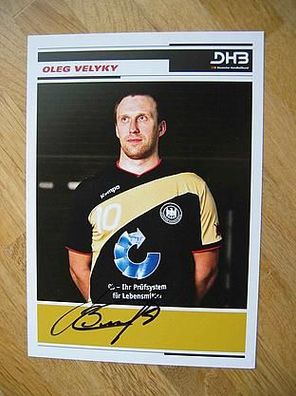 Verstorbener DHB Handball Weltmeister 2007 Oleg Velyky - handsigniertes Autogramm!!!