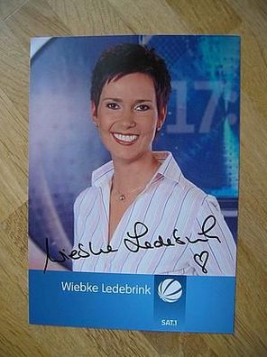 Sat1 Fernsehmoderatorin Wiebke Ledebrink - Autogramm!