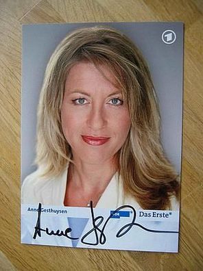 WDR Fernsehmoderatorin Anne Gesthuysen - handsigniertes Autogramm!!!