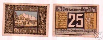 Banknote Notgeld Oberbarnimer Kreissparkasse 1921
