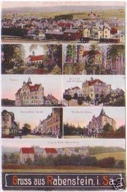 19398 Mehrbild Ak Gruß aus Rabenstein in Sa. 1911