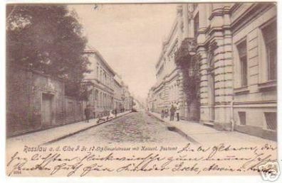 18990 Ak Rosslau an der Elbe Hauptstrasse 1904
