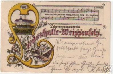 18884 Lied-Ak Liederhalle Weissenfels 1921