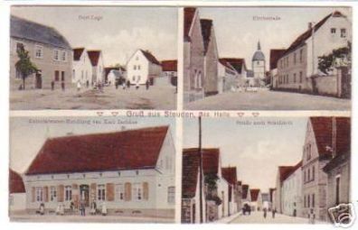 18782 Mehrbild Ak Gruß aus Steuden bei Halle 1912