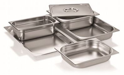 Gastronormbehälter GN Behäter 1//9 Edelstahl wahlweise 65-150 mm Tiefe 1A Ware