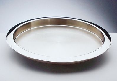 30x22 cm Tablett Serviertablett SUNDER-Kaffeehaus Rand eingerollt Ziseliert