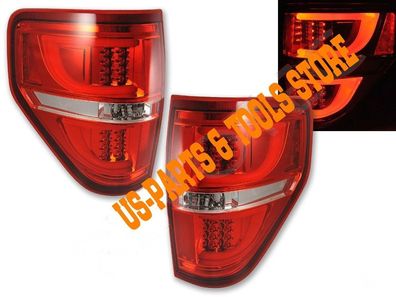 Für Ford F150 09 - 14 LED Rückleuchten rot Tube 2009 2012 2011 2014 12 11 10 13