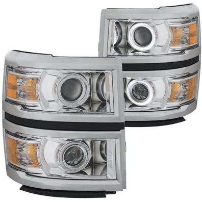 Chevrolet Silverado 2014 -2015 Scheinwerfer Set Projector LED chrom 14 15