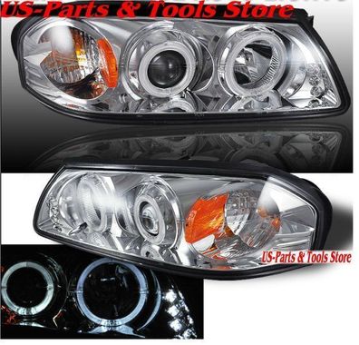 Chevrolet Impala Projector Scheinwerfer Angeleyes LED chrom 00 - 05 2000 2005 02