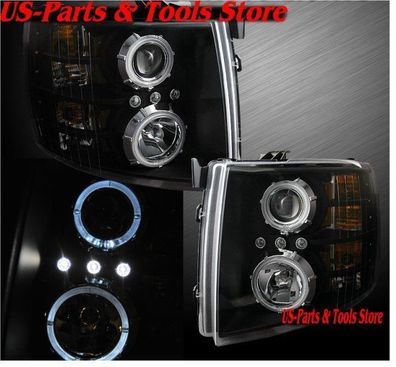 Chevrolet Silverado 2007 -2013 Scheinwerfer Set Projector LED schwarz 07 13 12 S
