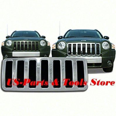 Jeep Compass 07 - 11 Kühlergrill Chrom Cover Chromgrill Grill 2007 10 08 09 2011