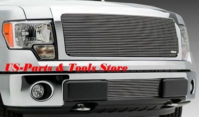 Für Ford F150 2009 - 2013 Kühlergrill Frontgrill Grill Aluminium poliert 09 11 2012