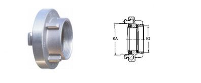 Storz Festkupplung Innengewinde IG 3/4"-4" A B C D Feuerwehr DIN 14307 ALU PN16