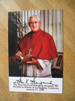 Bischof von Sacramento William Keith Weigand - Autogramm!!!