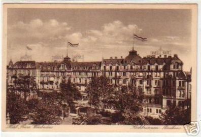 17457 Ak Wiesbaden Frontansicht des Hotel Rose um 1930