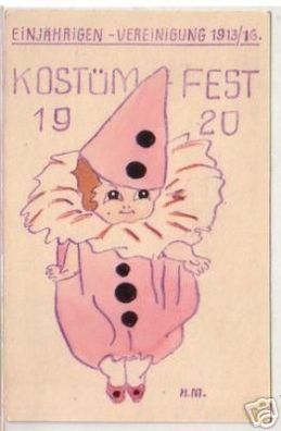 18243 Studentika Ak Kostümfest 1920