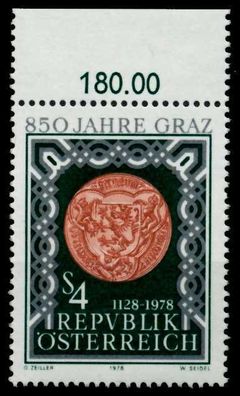 Österreich 1978 Nr 1583 postfrisch ORA X809866