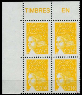 Frankreich 2002 Nr 3579IAy postfrisch Viererblock ECKE-O X8361DA