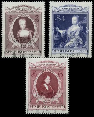 Österreich 1980 Nr 1638-1640 zentrisch gestempelt X7EF83E