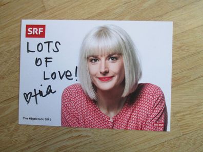 SRF Moderatorin Tina Nägeli - handsigniertes Autogramm!!!