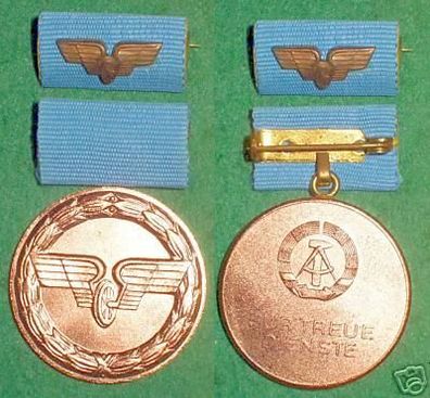 DDR Medaille Deutsche Reichsbahn in Bronze