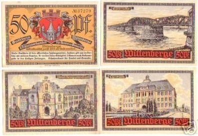 4 Banknoten Notgeld des Schutzverband Wittenberge