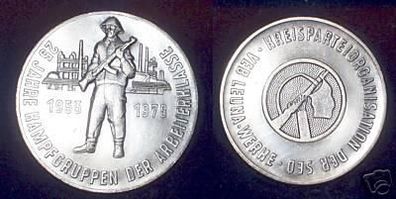 DDR Medaille VEB Leuna Werke Kampfgruppen 1978