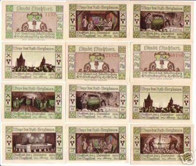 12 Banknoten Notgeld der Stadt Staßfurt 1921