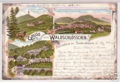 19427 Ak Lithographie Gruss aus Sondershausen 1897